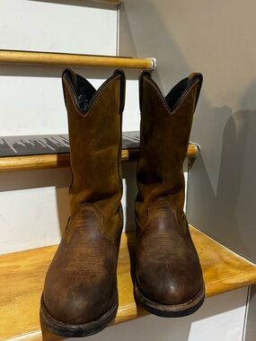 Dan Post Men's  Brown Western Pull-On Boots size 10.5 Albuquerque waterproof